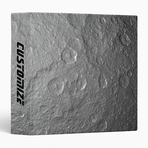 Moon Surface in Outer Space 3 Ring Binder