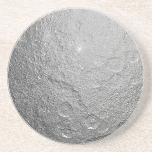 Moon Surface in Outer Space Drink Coaster (Front)