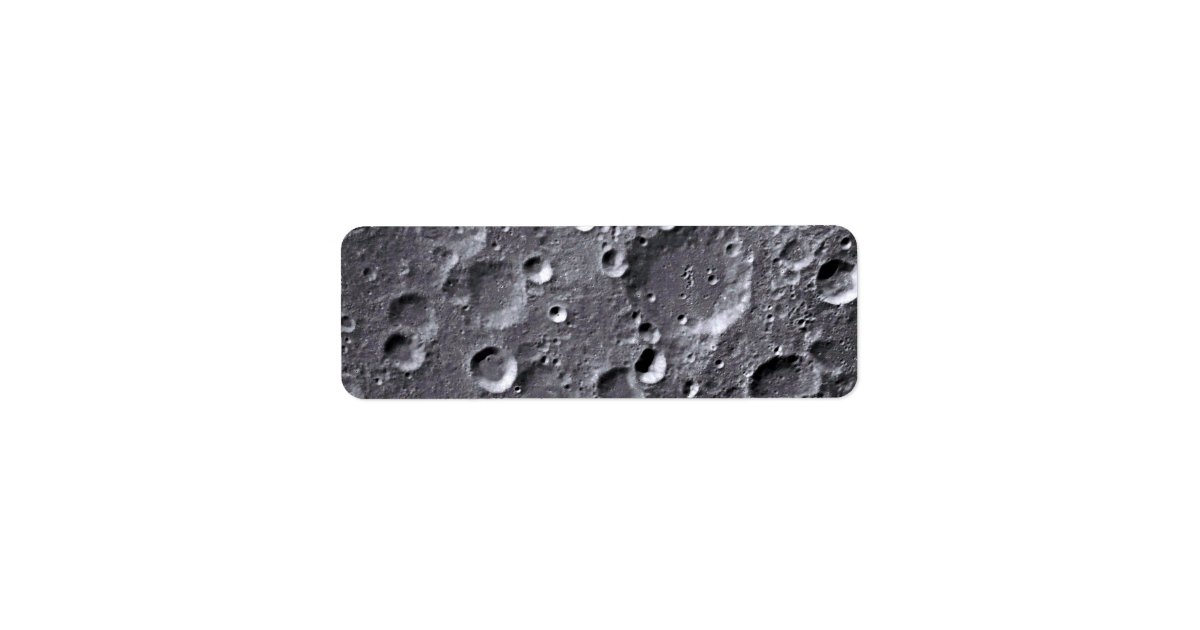 Moon surface label | Zazzle
