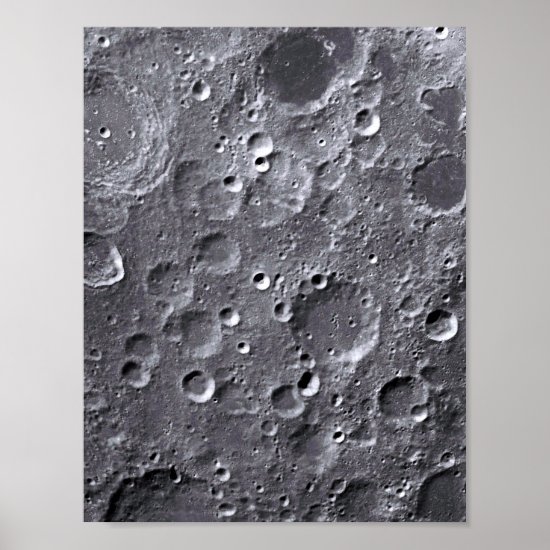 Moon surface poster