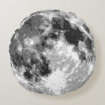 Moon Surface Round Pillow