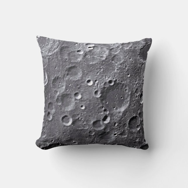 Moon surface throw pillow (Front)