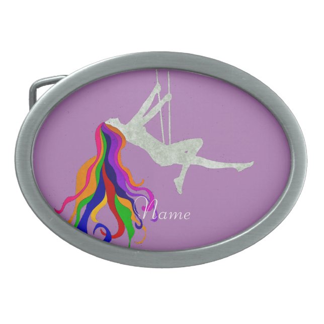 Moon Swinging Redhead Thunder_Cove Belt Buckle (Front)