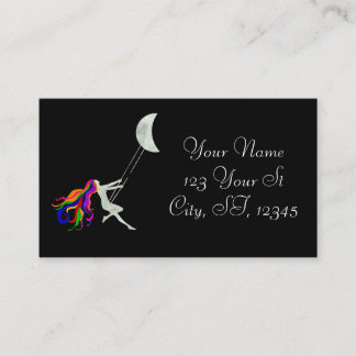 Moon Swinging Redhead Thunder_Cove Business Card