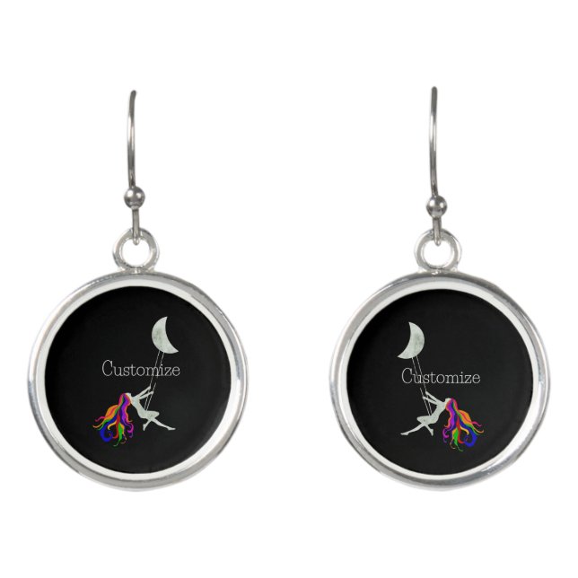 Moon Swinging Redhead Thunder_Cove  Earrings (Front)