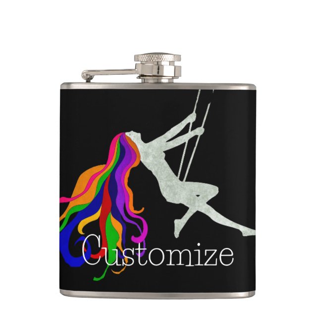 Moon Swinging Redhead Thunder_Cove Flask (Front)