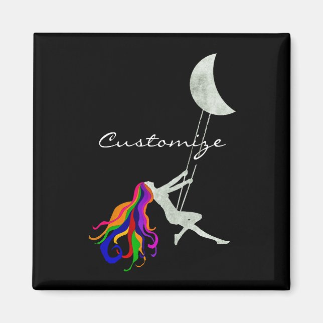 Moon Swinging Redhead Thunder_Cove Magnet (Front)