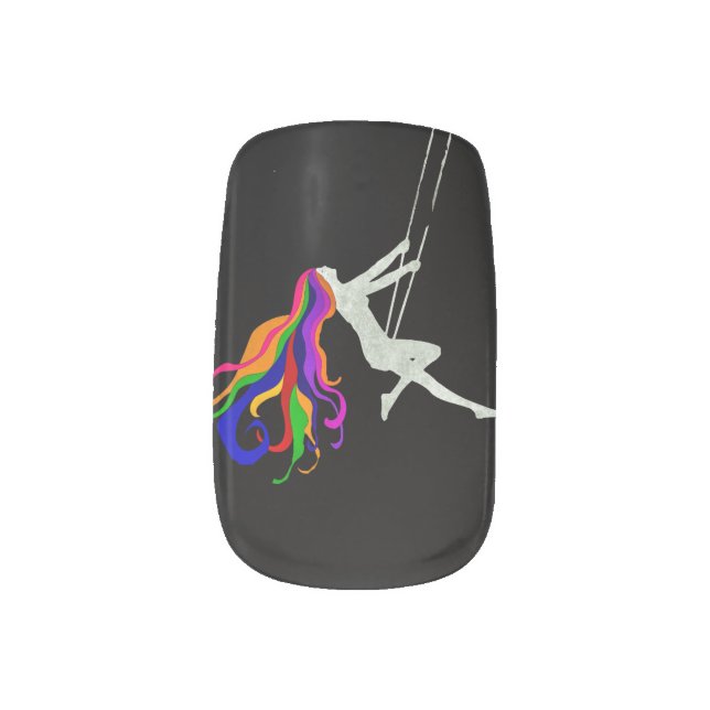 Moon Swinging Redhead Thunder_Cove Minx Nail Art (Left Thumb)