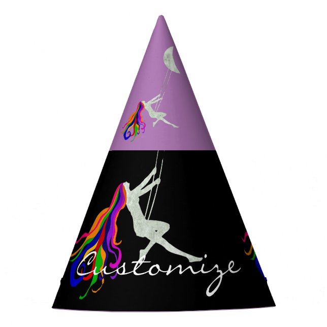 Moon Swinging Redhead Thunder_Cove Party Hat (Front)