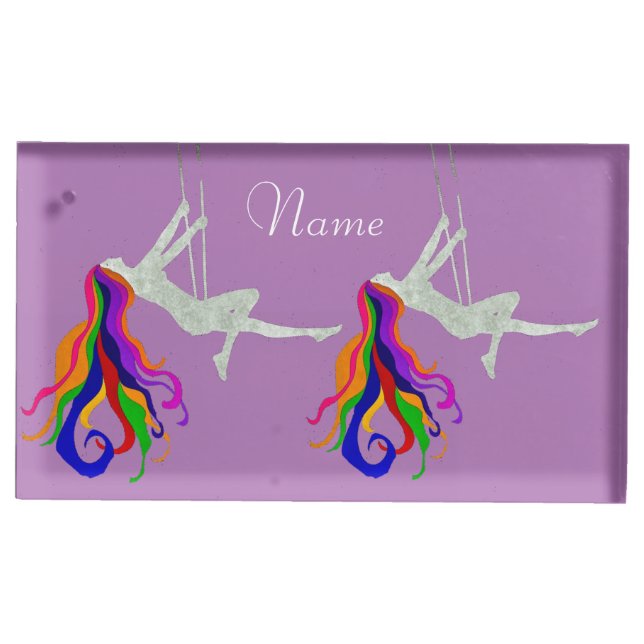 Moon Swinging Redhead Thunder_Cove Place Card Holder (Front)