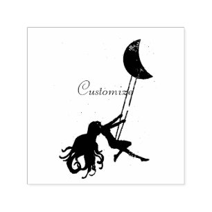 Moon Swinging Redhead Thunder_Cove Self-inking Stamp