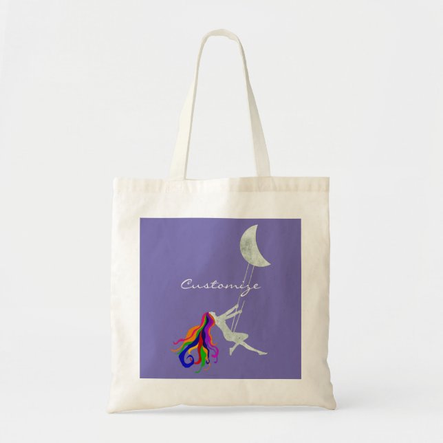 Moon Swinging Redhead Thunder_Cove Tote Bag (Front)