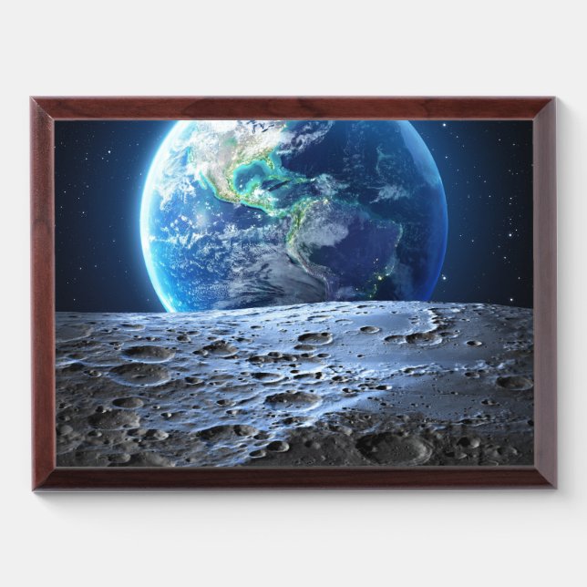 Moon to Earth - Award Plaque (Horizontal)