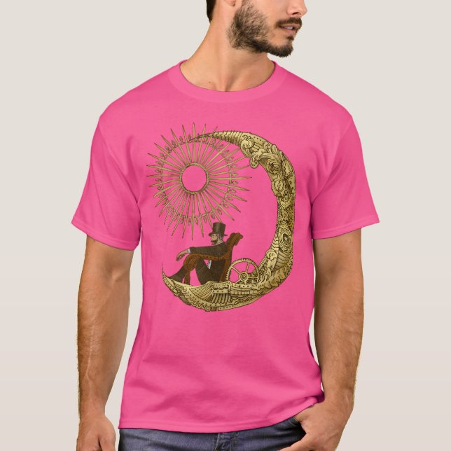 Moon Travel (Blue) T-Shirt (Front)
