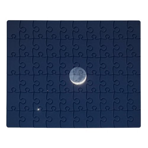 Moon Venus  Pluto in the Night Sky Jigsaw Puzzle