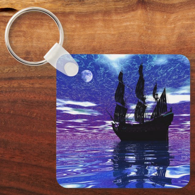 Moon Voyager Keychain (Front)