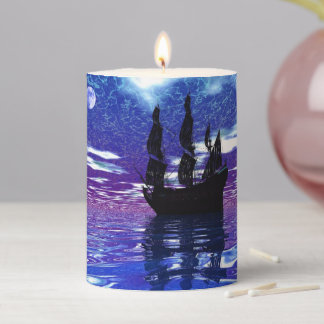 Moon Voyager Pillar Candle