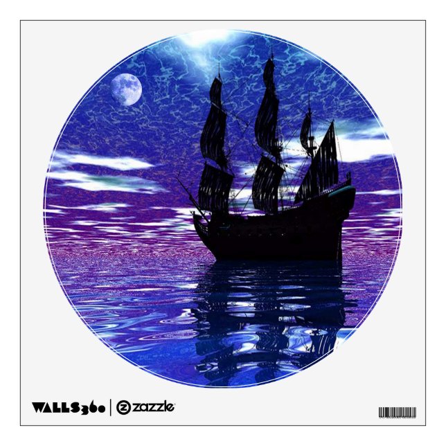 Moon Voyager Wall Decal (Front)