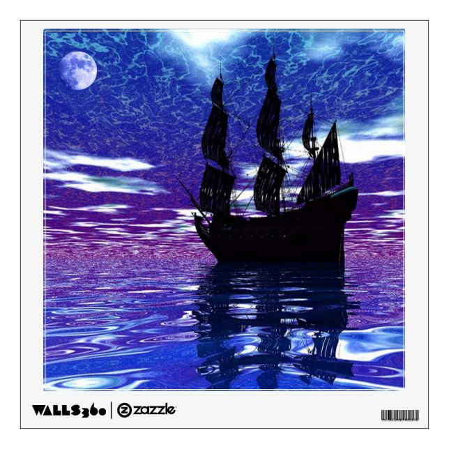 Moon Voyager Wall Decal (Front)