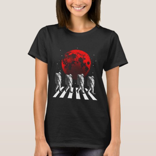 Moon Walk Astronauts Space Album Astronomy Funny T_Shirt