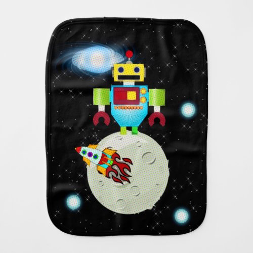 Moon Walk Burp Cloth