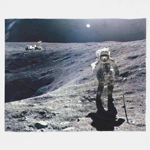 MOON WALK Fleece Blanket