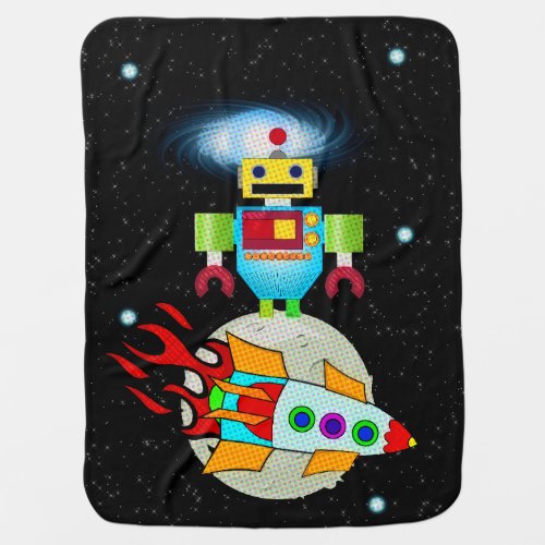 Moon Walk Swaddle Blanket