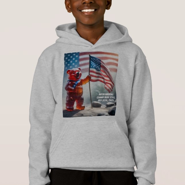 Moon Walking Gummy Bear Hoodie (Front)