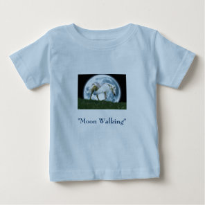 "MOON WALKING" Pegasus apparel Baby T-Shirt