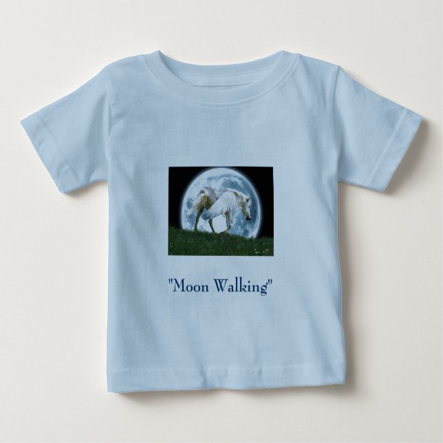 "MOON WALKING" Pegasus apparel Baby T-Shirt (Front)