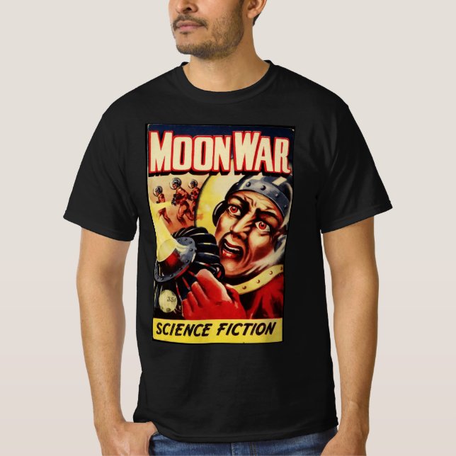 Moon War (Vintage Comic Book Cover) T-Shirt (Front)