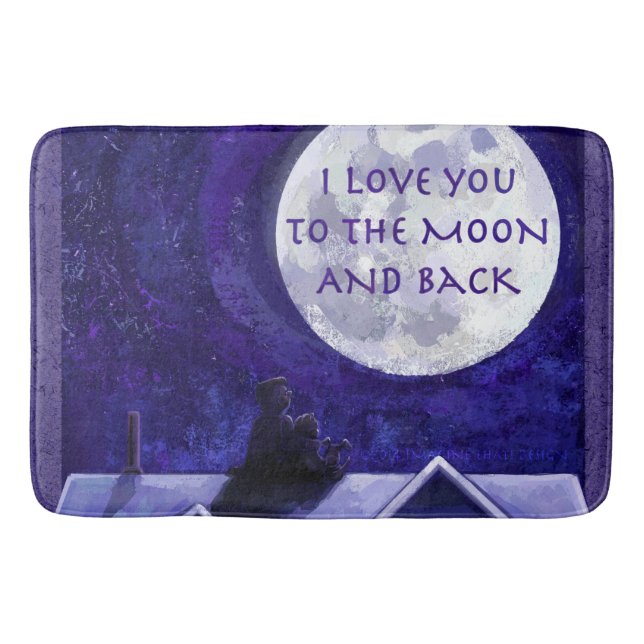 Moon Watch Art Bathroom Mat (Front)