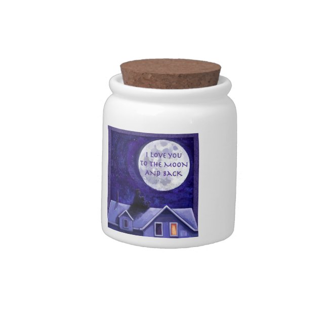 Moon Watch Candy Jar (Left)