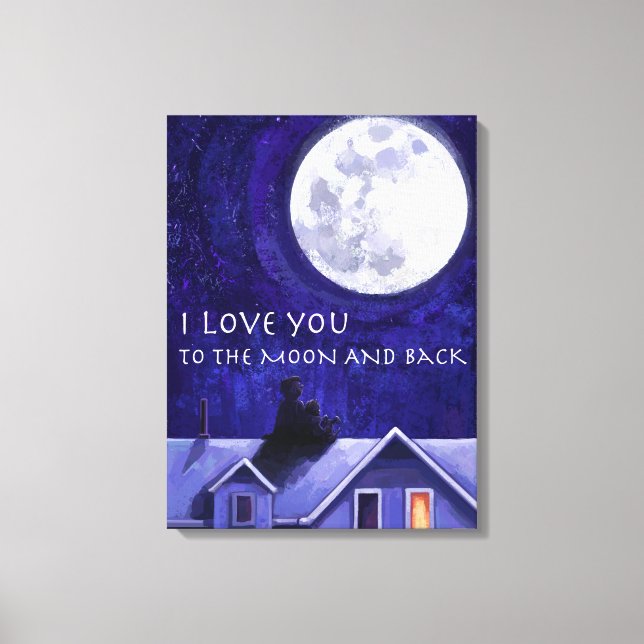 Moon Watch Canvas Print (Front)