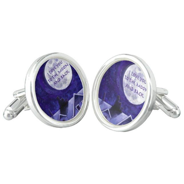 Moon Watch Cufflinks (Angled)