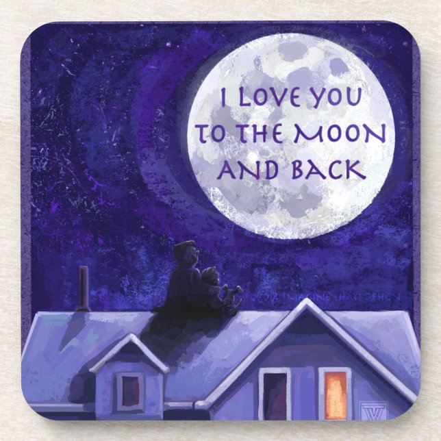 Moon Watch Drink Coaster (Front)