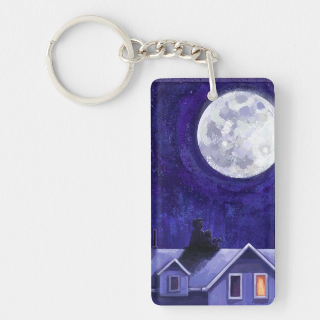 Moon Watch Keychain (Front)