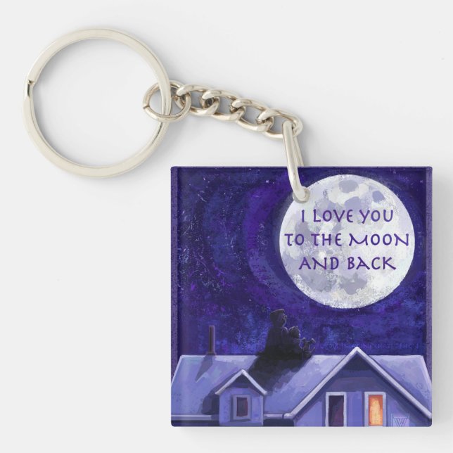 Moon Watch Keychain (Front)