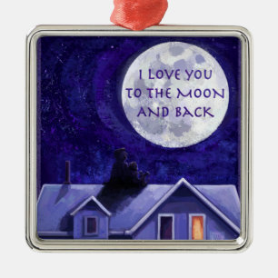 Moon Watch Metal Ornament