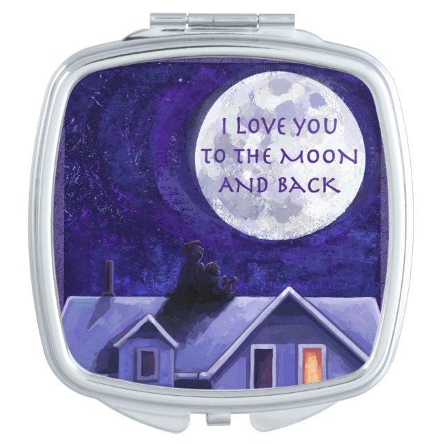 Moon Watch Mirror For Makeup (Front)