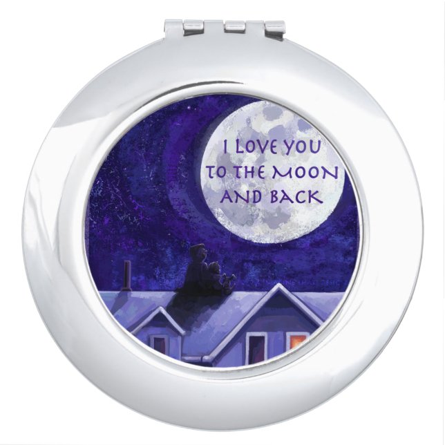 Moon Watch Mirror For Makeup (Front)