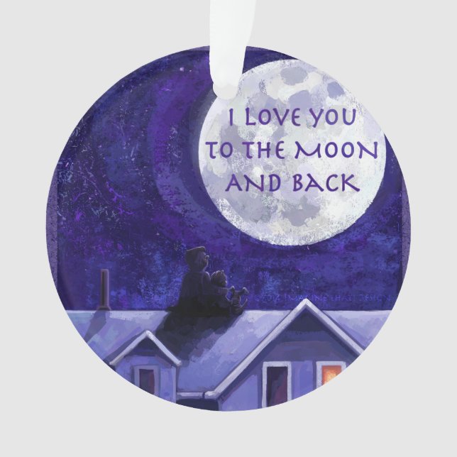 Moon Watch Ornament (Front)