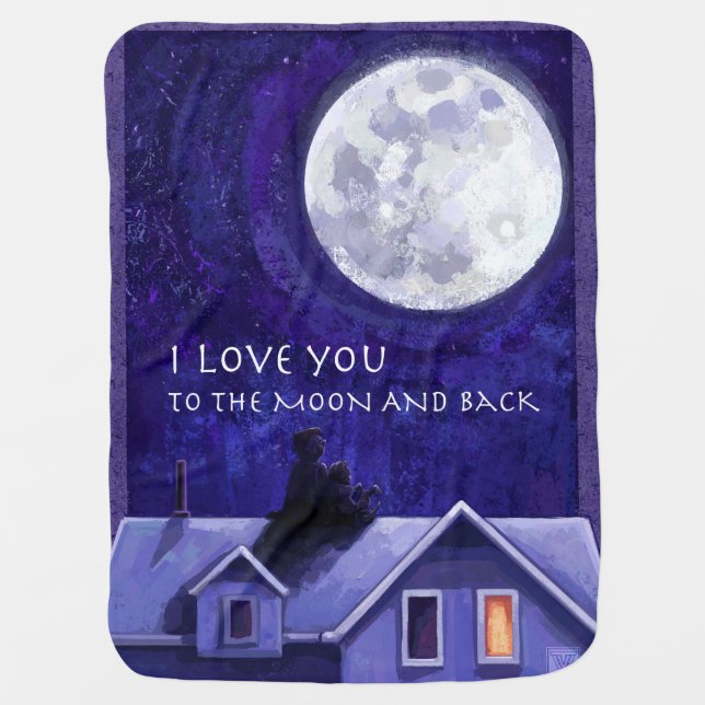 Moon Watch Receiving Blanket (Front)