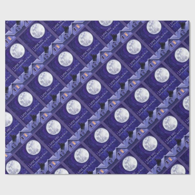 Moon Watch Wrapping Paper (Flat)