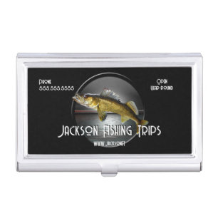 Moon Water & Walleye Pike   Business Card Case