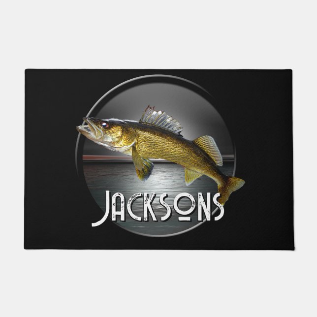 Moon Water & Walleye Pike   Doormat (Front)