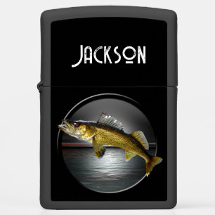 Moon Water & Walleye Pike Zippo Lighter