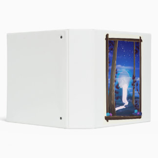 Moon Waterfall 3 Ring Binder