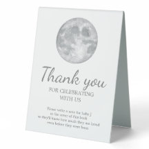 Moon Welcome / Thank You Guest book Sign