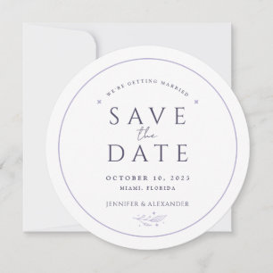 Moon Whimsical Wedding Save the Date Card